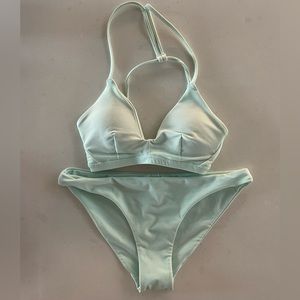 Hurley light teal bikini NWOT Size small
